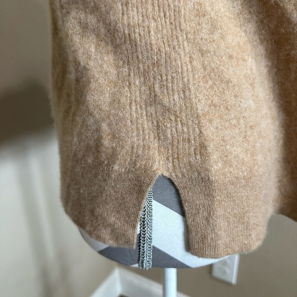 SAKS FIFTH AVENUE Tan Cashmere Sweater/cardigan, EUC! - Picture 5 of 7